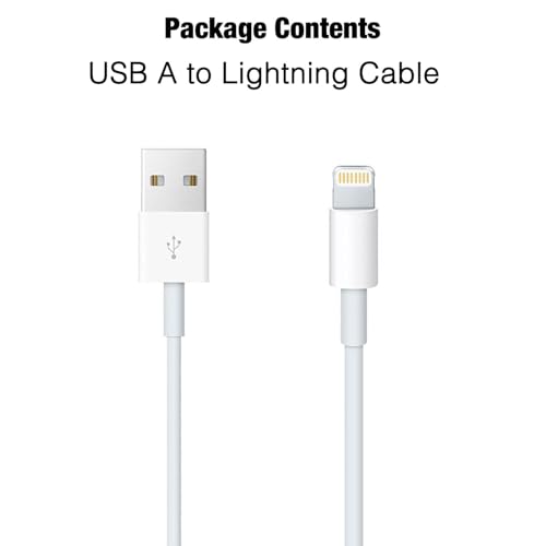 6ft USB A to Lightning Cable for iPhone 14, Carplay Cable Compatible for iPhone 14 pro max,13 Plus,SE 2nd/12/11/Xs/XR, Fast Charging Power Cord for AirPods 4, AirPods Pro (2nd/3rd gen) Charger cable - size: 6FT