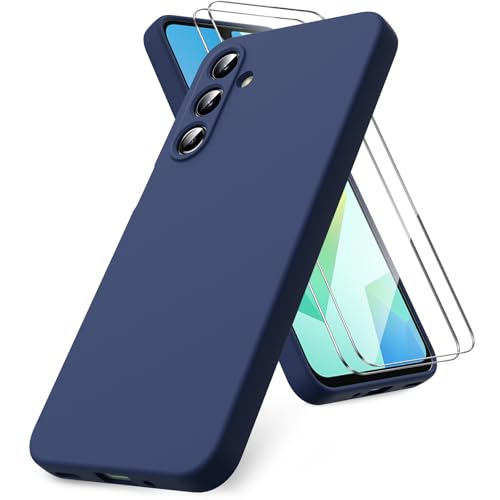 Vansdon for Samsung Galaxy A16 4G/5G Case-Midnight Blue | Soft TPU Liquid Silicone Phone Case with 2 Screen Protectors, Military-Grade Protection Shockproof Slim Phone Cover - color: Midnight Blue, size: Samsung Galaxy A16 4G/5G