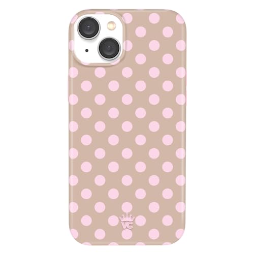VELVET CAVIAR for iPhone 15 Case - Compatible with MagSafe - 10ft Drop Tested - Brown Sugar Polka Dot - color: Brown Sugar Polka Dot, size: 15