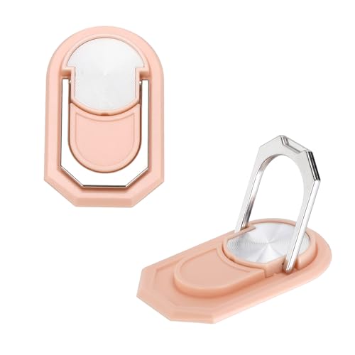 PATIKIL 2PCS Phone Ring Holder, Cellphone Ring Holder Finger Grip Stand 360 Rotation with Adhesive Backing Kickstand for Back of Phone Tablet Car Mount, Pink - color: Pink