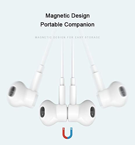 BENEWY in-Ear Headphones, 3.5mm Earphones Wired Earbuds with Microphone - color: White