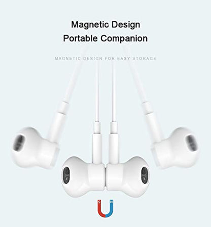 BENEWY in-Ear Headphones, 3.5mm Earphones Wired Earbuds with Microphone - color: White