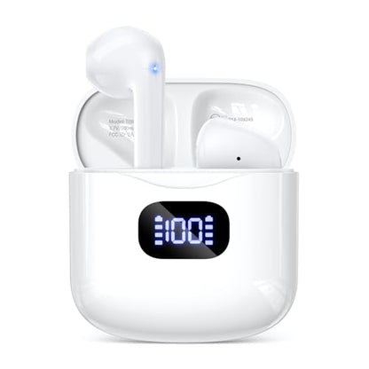 KTGEE Wireless Earbuds Bluetooth 5.3 Ear Buds Headphones, 40Hrs Playback - color: A-White