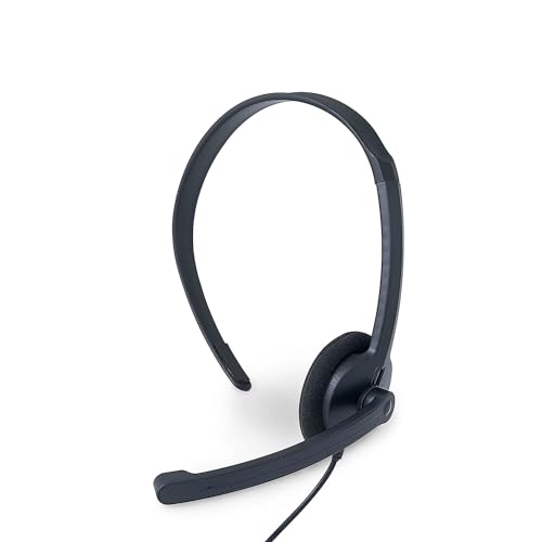Verbatim Mono Headset, 3.5mm, 40mm Driver, Microphone, in-Line Controls - size: 6.33, style: Mono