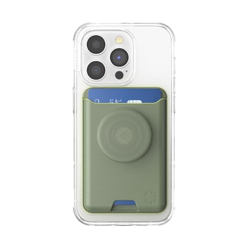PopSockets Phone Wallet for MagSafe with Grip- Eucalyptus - color: Eucalyptus, style: With Grip
