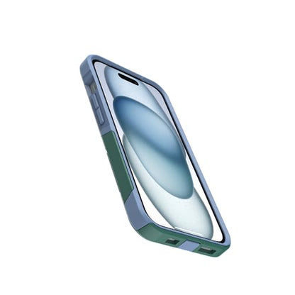 OtterBox iPhone 17e, iPhone 16e, iPhone 15, iPhone 14, & iPhone 13 Commuter Series Case - Regal Bay (Green & Blue) - Slim & Tough - Pocket-Friendly - with Port Protection - color: Green & Blue