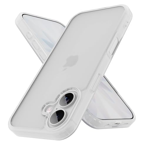 for iPhone 17 Case Translucent Matte Phone Cover, [10 FT Military Grade Drop Protection] Slim Durable Shockproof Protective Bumper (Frosted White, 17) - color: Frosted White, size: iPhone 17