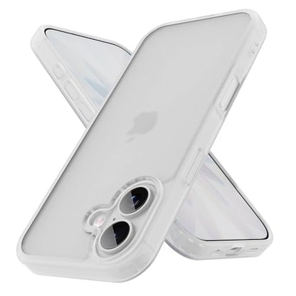 for iPhone 17 Case Translucent Matte Phone Cover, [10 FT Military Grade Drop Protection] Slim Durable Shockproof Protective Bumper (Frosted White, 17) - color: Frosted White, size: iPhone 17