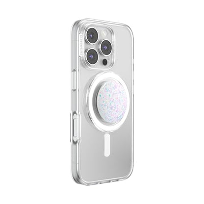 PopSockets Phone Grip for MagSafe, Magnetic Holder- Confetti White - color: Iridescent Confetti White, style: MagSafe