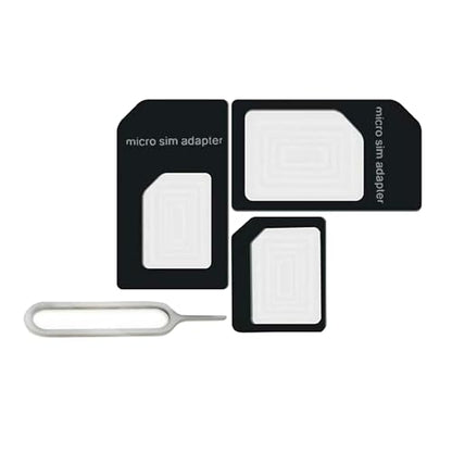 New Nano and Micro Sim Adapter with Eject Pin Needle - 10 Pack