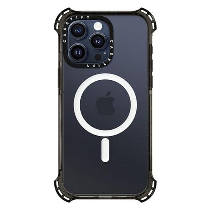 CASETiFY for iPhone 15 Pro Max Case - Bounce Compatible with MagSafe | Shockproof | 21.3 ft. 6x Military Grade Drop Protection | Black - color: Clear Black, size: Iphone 15 Pro Max (6.7")
