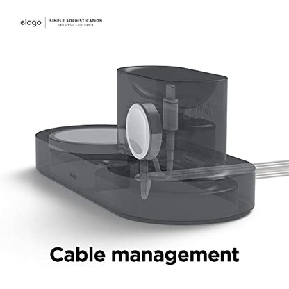elago MS Charging Station for iPhone, AirPods, Apple Watch - color: Dark Grey