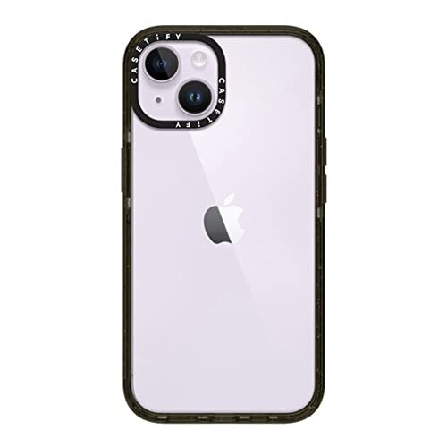 CASETiFY for iPhone 14 Case - Impact Clear Black | Slim Fit | 8.2 ft. 4x Military Grade Drop Protection | Black - color: Clear Black, size: Iphone 14 (6.1")