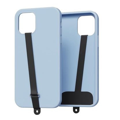2-in-1 Bilymate Silicone Phone Tether Tabs & Holder Strap Anti-Lost Finger Grip Lanyard for Phones 2 Pack(Black+Blue)