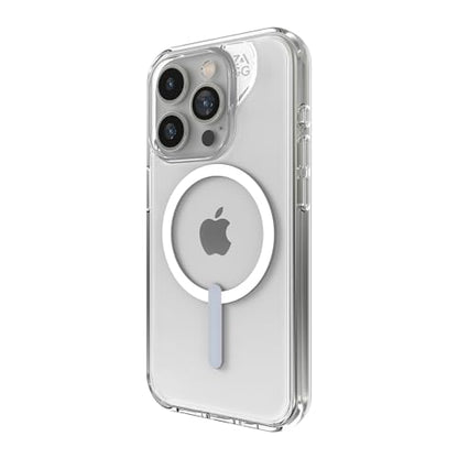 ZAGG Crystal Palace Snap iPhone 15 Pro Clear Phone Case - Drop Protection (13ft/4m), Durable Graphene, Anti-Yellowing, and Scratch-Resistant MagSafe Phone Case - size: iPhone 15 Pro, style: With Magsafe