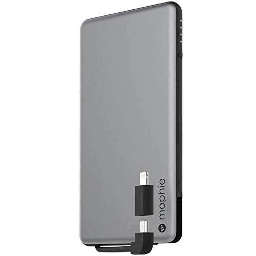 Mophie powerstation Plus Mini - External Battery with Built in cables for Smartphones - Space Gray