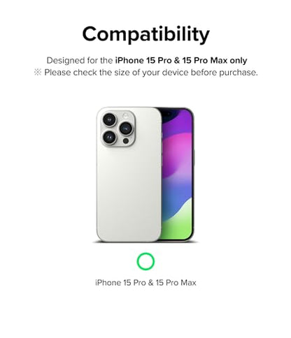 Ringke for iPhone 15 Pro Max / 15 Pro Camera Lens Protector - size: iPhone 15 Pro & 15 Pro Max