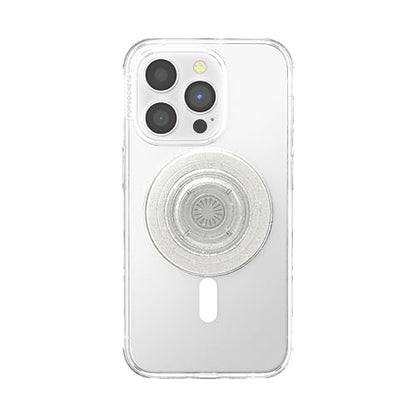 PopSockets Phone Grip for MagSafe, Magnetic Holder- Clear Glitter - color: Clear Glitter, style: MagSafe