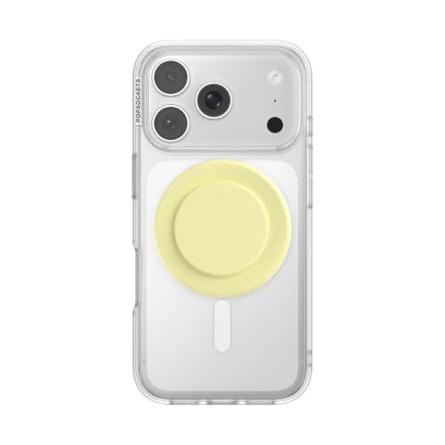 PopSockets Phone Grip for MagSafe, Magnetic Holder- Butter Yellow - color: Butter Yellow, style: MagSafe