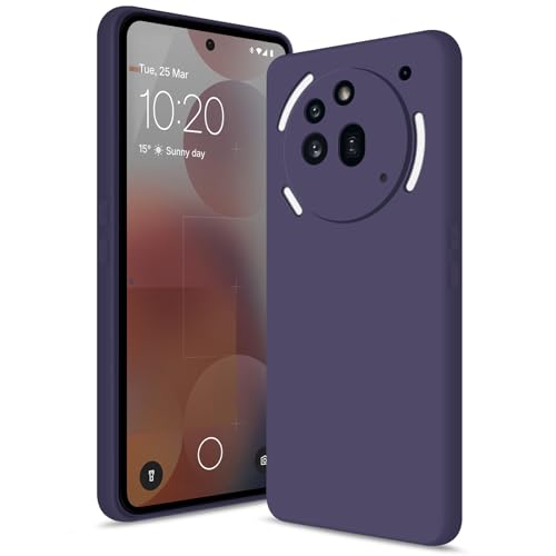 Silicone Case for Nothing Phone 3A Pro, Deep Purple | Soft Silicone Silky Touch Easy Clean, Shockproof Slim Phone Cover, Upgraded Camera Protection, Anti-Scratch Microfiber Lining - color: Deep Purple, size: Nothing Phone 3A Pro