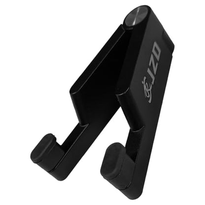 JZD Cell Phone Stand for Desk - Adjustable Angle Foldable & Portable Holder with Stable Base for All Smartphones ﻿ - color: Black
