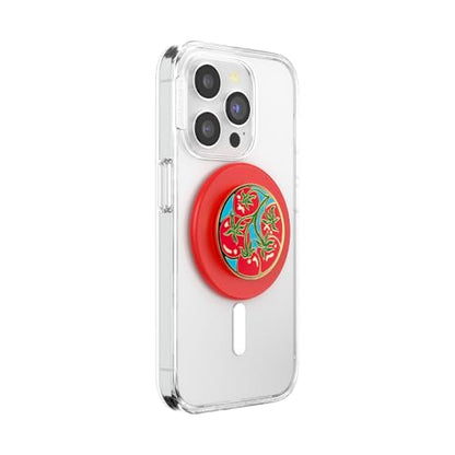 PopSockets Phone Grip for MagSafe, Magnetic Holder- Tomato Rosso - color: Tomato Rosso, style: MagSafe