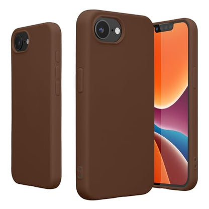 kwmobile Case Compatible with Apple iPhone 17e / iPhone 16e Case - Soft Slim Protective TPU Silicone Cover - Chocolate - color: Chocolate