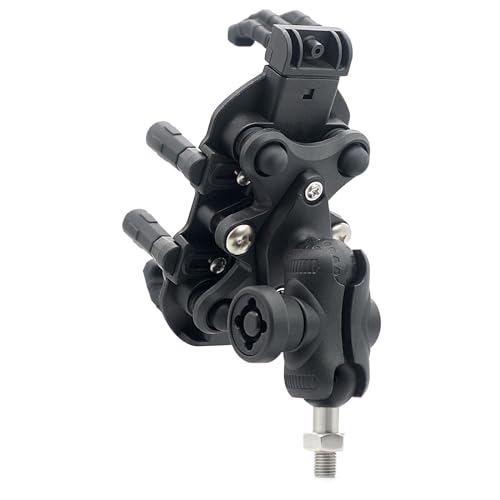 HXBER Motorcycle Phone Mount, Motorcycle Phone Mount Holder with Vibration Dampener Anti-Theft Motorcycle Cell Phone Holder 360° Adjustable Rotation Motorbike M10 Ball Head Mount