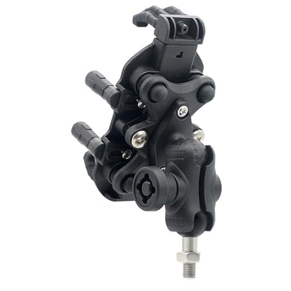 HXBER Motorcycle Phone Mount, Motorcycle Phone Mount Holder with Vibration Dampener Anti-Theft Motorcycle Cell Phone Holder 360° Adjustable Rotation Motorbike M10 Ball Head Mount