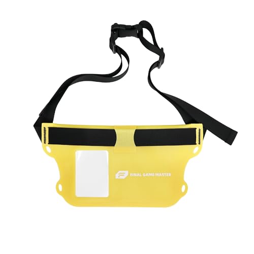 Waterproof Pouch with Adjustable Waist Strap - TPU Dry Bag with Touch-Screen Sensitivity for Paddleboarding, Boating, Swimming, Kayaking, and Outdoor Water Sports (Citrine) - color: Citrine