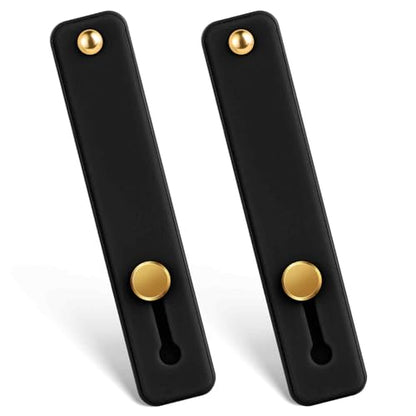 2 Pcs Phone Hand Holder Portable Phone Case Strap, Phones Finger Holder Phone-Loops for Back of Phones Suitable Most Models(Black)