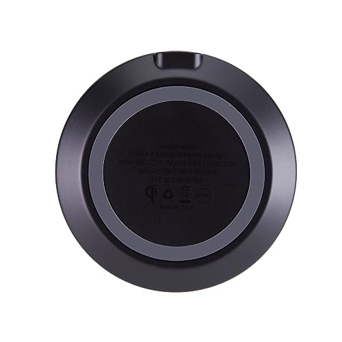 AT&T 15W Qi Wireless Charging Pad USB C Fast Charger for iPhone Black - color: Black