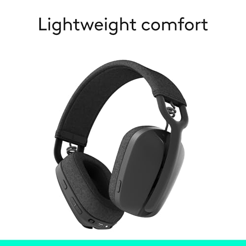 Logitech Zone Vibe 100 Lightweight Wireless Over Ear Headphones - Graphite - color: Graphite