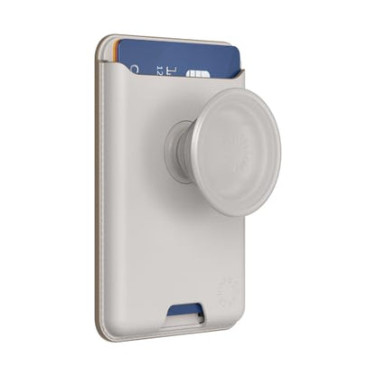 PopSockets Phone Wallet for MagSafe with Grip- Horchata - color: Horchata, style: With Grip