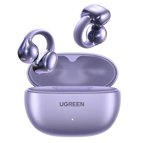 UGREEN HiTune S3 Open Ear Earbuds, Bluetooth 5.4, Clip on Earbuds, Purple - color: Purple