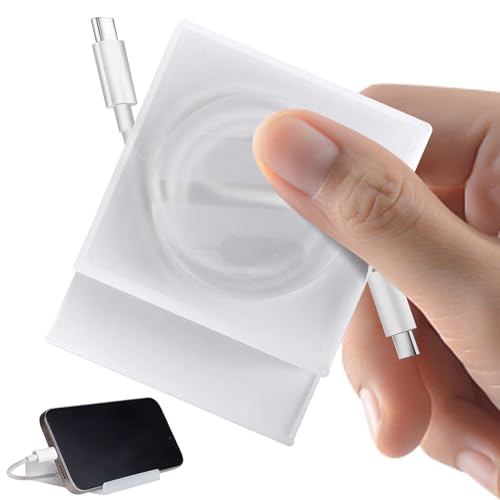Cable Winder, Lines Charging Cord Organizer, retrievable Cable Management for Longer Original Charging Cables, Cord Retrievers that can be Used as Phone Holders
