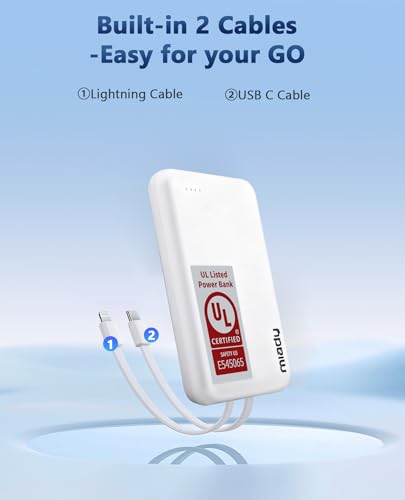 Miady 4-Pack Bulk 5000mAh Portable Chargers
