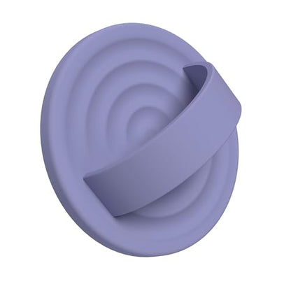 Upgraded Magnetic Phone Grip, Liquid Silicone Soft and Portable, Removable Finger Loop Ring Grip Holder for iPhone, Strong Magnetic Attraction, Compatible with MagSafe Phone Case, Lavender Gray - color: Lavender Gray