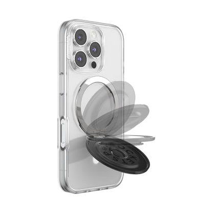 PopSockets Kick-Out Grip for MagSafe, Kickstand- Alum Radial Black - color: Alum Radial Black, style: MagSafe Kick-Out