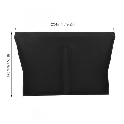 Center Console Wireless Charging Mat, Easy to Clean Anti Slip Silicone Pad, with Stable Charging for Car Interior Accessories (Black W240004607) - color: Black W240004607