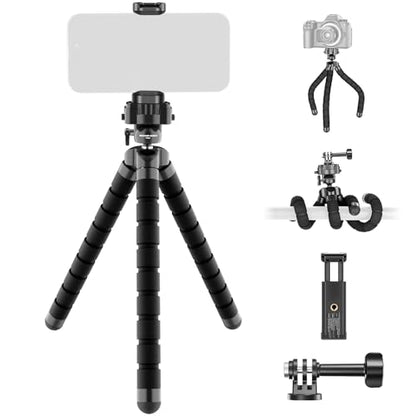 NEEWER Basics Flexible Phone Tripod, Mini Small Octopus Desk Stand, TP001 - style: TP001