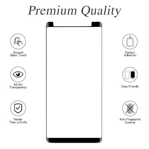 MAYtobe 2-Pack for Samsung Galaxy Note 8 Screen Protector Tempered Glass - size: Samsung Note 8