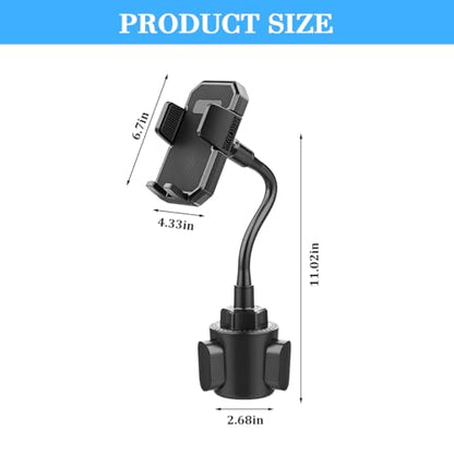 360° Rotatable Long-Neck Cup Holder Phone Mount, Style X905 - size: A297+X905