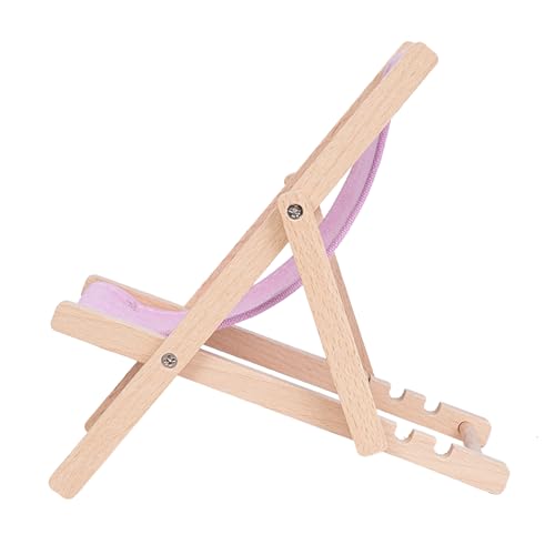 Foldable Wooden Cell Phone Stand, Phone Holder for Desk - color: Light Purple