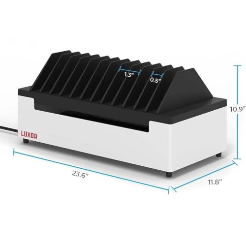 Line Leader 12-Device Desktop Charging Station for Laptops & Electronics