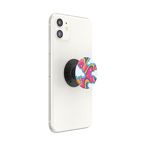PopSockets Adhesive Phone Grip, Holder, Phone Stand, Celestial - Retro Rainbow - color: Retro Rainbow, style: Adhesive
