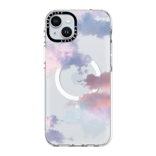 CASETiFY for iPhone 15 Plus Case - Impact Clear Compatible with MagSafe | Not Yellowing | 6.6 ft. 3X Military Grade Drop Protection | Clouds | Clear - color: Clouds, size: Iphone 15 Plus (6.7")