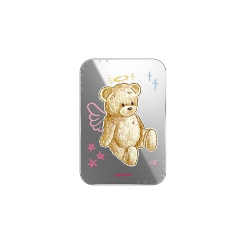 CASETiFY Snappy Card Holder Stand Compatible with Magsafe - Angel Teddy Bear - Silver Mirror - color: Angel Teddy Bear - Silver Mirror