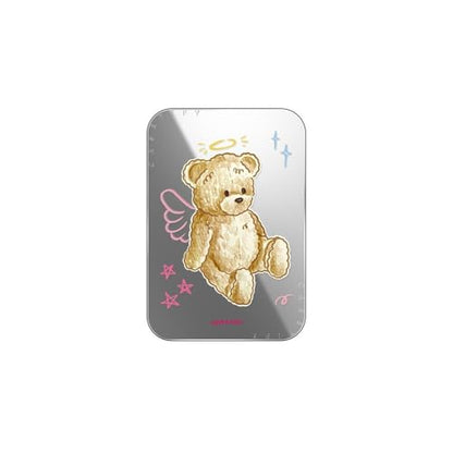 CASETiFY Snappy Card Holder Stand Compatible with Magsafe - Angel Teddy Bear - Silver Mirror - color: Angel Teddy Bear - Silver Mirror