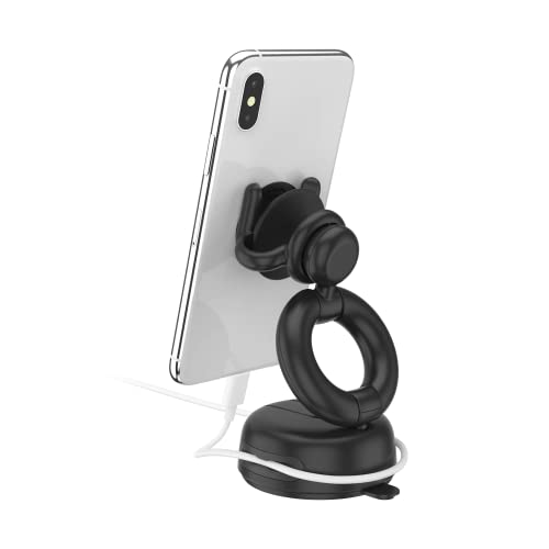 PopSockets Car Phone Mount, Vent Mount, Black - Black - color: Black, style: Dash/Desk Mount